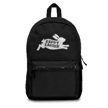 Discover Happy Easter Cute Running Bunny Design Gift Idea  Backpacks