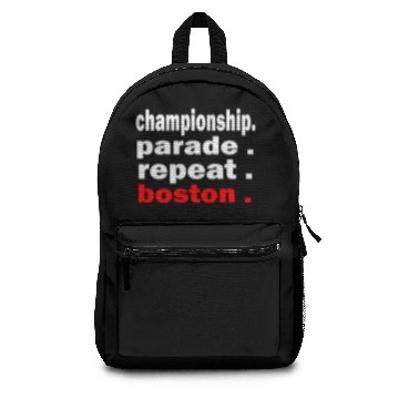 Discover championship parade repeat boston Backpacks