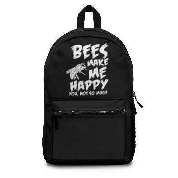 Discover Bee insect happiness Backpacks