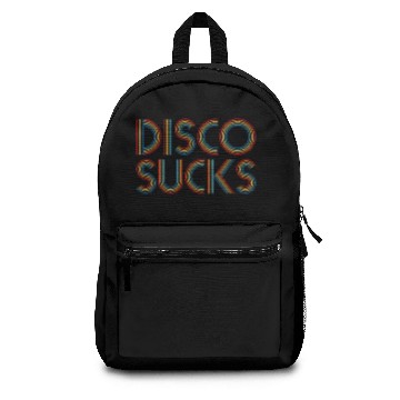 Discover Disco Sucks Backpacks