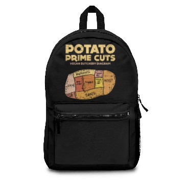 Discover VEGAN Potato potate vegetarism veggie gift idea Backpacks