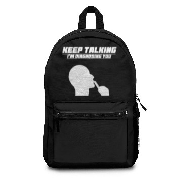 Discover Keep talking Psychology Backpacks