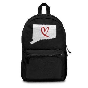 Discover I Love Connecticut Heart Backpacks