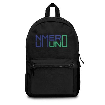 Discover Numero Uno slogan Backpacks