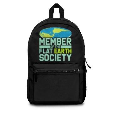 Discover flat earth merchandise Backpacks