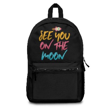 Discover Rockets Science Astronomy Moon Funny Gift Backpacks