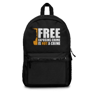 Discover Free exposing crime is not a crime assange Backpacks