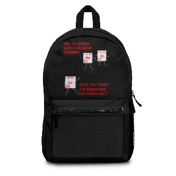 Discover Salt and Copper Chemistry Periodic Table Funny Backpacks