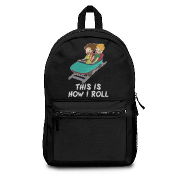 Discover Roller Coaster Lovers Funny Theme Park Junkie Gift Backpacks