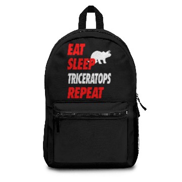 Discover EAT SLEEP TRICERATOPS REPEAT Backpacks
