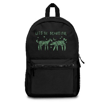 Discover Let's Be Beautiful - Light Green Backpacks