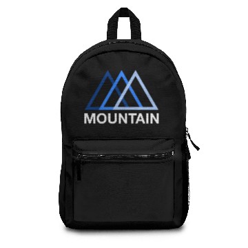 Discover blue mountain logo Backpacks