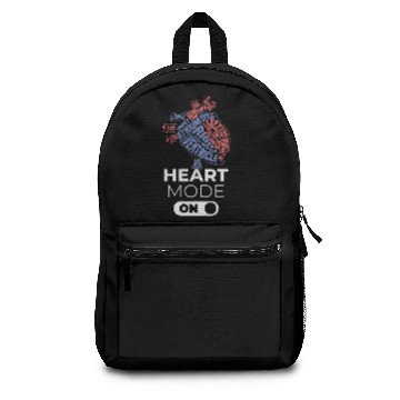 Discover Heart Mode ON Anatomy Cardiac Nurse GIft Idea Bday Backpacks