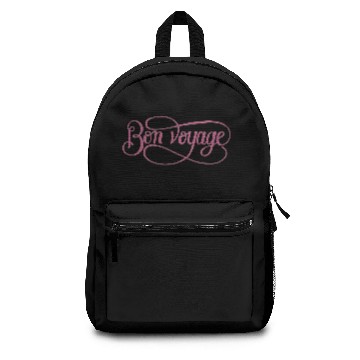 Discover Bon Voyage Typography Design Backpacks
