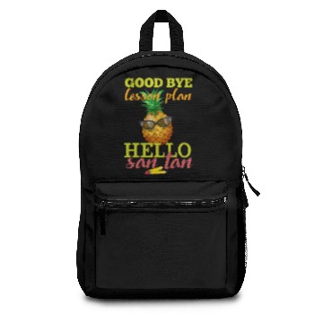 Discover Goodbye Lesson Plan Hello Sun Tan Pineappl Backpacks