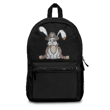 Discover Pirate bunny easter rabbit gift easter egg kid Backpacks