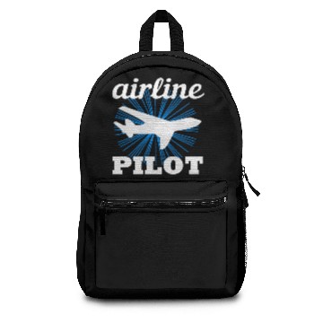 Discover Funny airline Pilot quote gift Backpacks