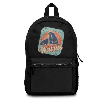 Discover Walrus Vintage design and Retro Gift Backpacks