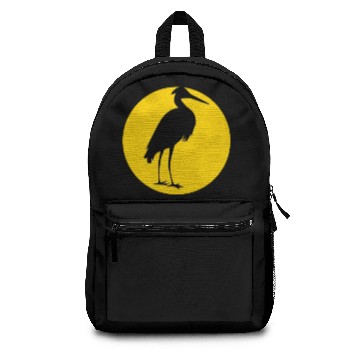 Discover heron and moon Backpacks