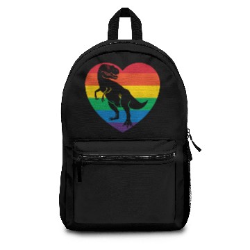 Discover Rainbow Dinosaur T-Rex Backpacks