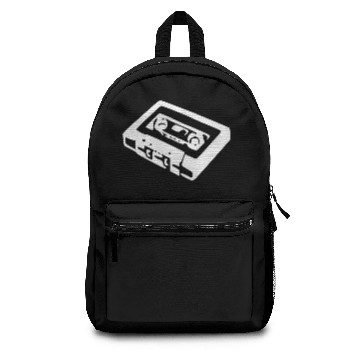 Discover magnet cassette tape retro design Backpacks
