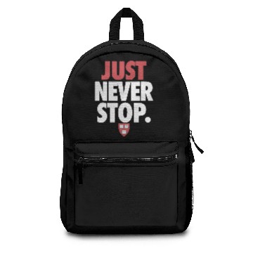 Discover HARVARD UNIVERSITY school just never stop book Backpacks