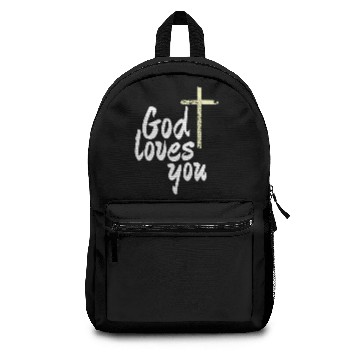Discover God loves you Backpacks