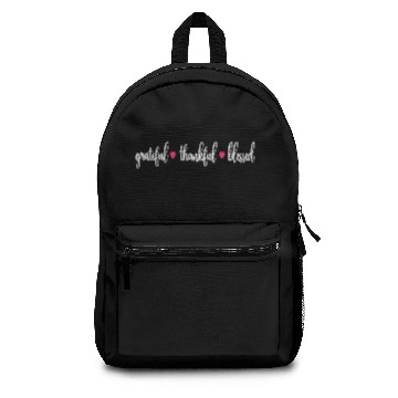 Discover Grateful Thankful Blessed Backpacks