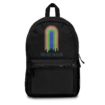 Discover You are enough rainbow Backpacks