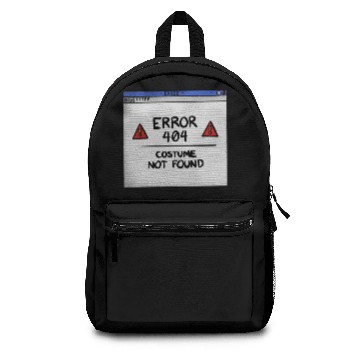 Discover 404 Costume Not Found Backpacks