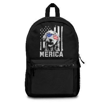 Discover Merica Goldendoodle Backpacks Golden Us Flag