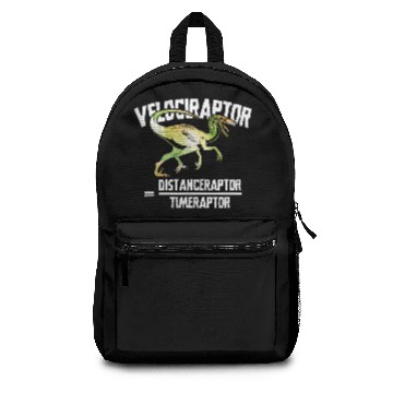 Discover Velociraptor Distanceraptor Timeraptor Funny Backpacks