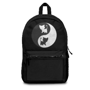Discover Cat Ying Yang Backpacks