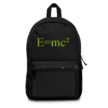 Discover E=mc² - Albert Einstein - maths - mathematics Backpacks