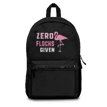 Discover Zero Flocks Given Pink Flamingo Funny Beach Summer Backpacks