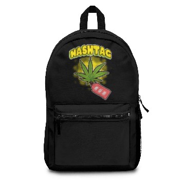 Discover Hashtag marijuana hemp leaf Backpacks