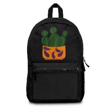 Discover Eggplant Cactus Pot Backpacks