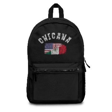 Discover Chicana Mexican American Latina Mexico USA Flag Backpacks