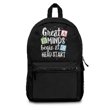 Discover Great Minds Head Start Backpacks Teacher Early