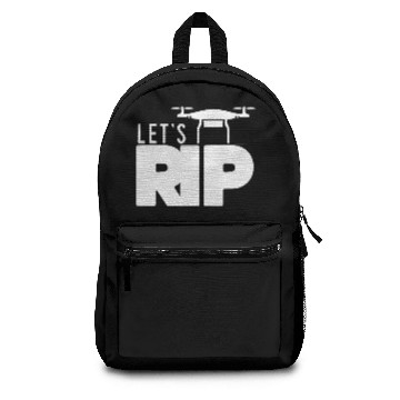 Discover Lets Rip - drone, quadrocopter, flight, crash Backpacks