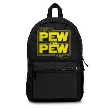 Discover Pew Pew Star | Space Wars Fan | Funny Sci-fi Backpacks