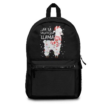 Discover Fa La La Llama Santa Backpacks Christmas Funny Gift