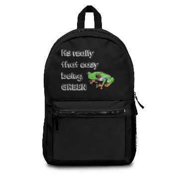 Discover be green frog rain forest eco friendly earth vegan Backpacks