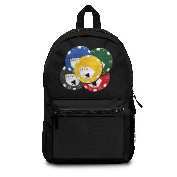 Discover Poker Chips Casino Gift Backpacks