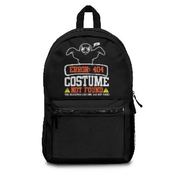 Discover Halloween Error 404 Costume Not Found Ghost Backpacks
