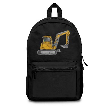 Discover Yellow digger, excavators Backpacks