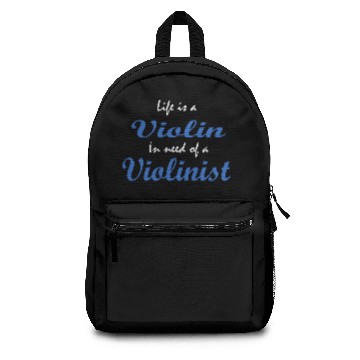 Discover Life Is a Violin Backpacks