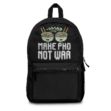 Discover Pho not war - Vietnam, noodle soup Backpacks