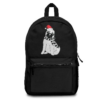 Discover Christmas Pug Backpacks
