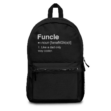 Discover Funny Funcle Definition Backpacks